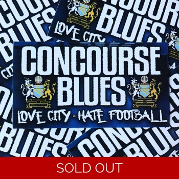 100 X Concourse Blues 9cm x 5cm Stickers